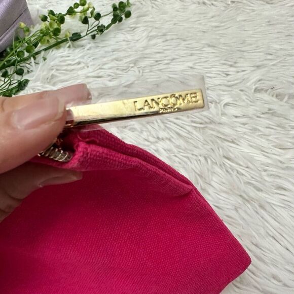 Lancome 2 piece lot Makeup Cosmetic zip organizer‎ Pouch Bags lavender pink NEW - Picture 3 of 9